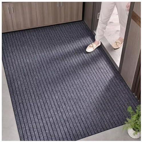 Felpudo Entrada Casa Interior Y Exterior, Alfombra Antideslizante Y Lavable, Tapete Impermeable Atrapa Suciedad para Puerta Y Pasillo(60 x 110 cm)