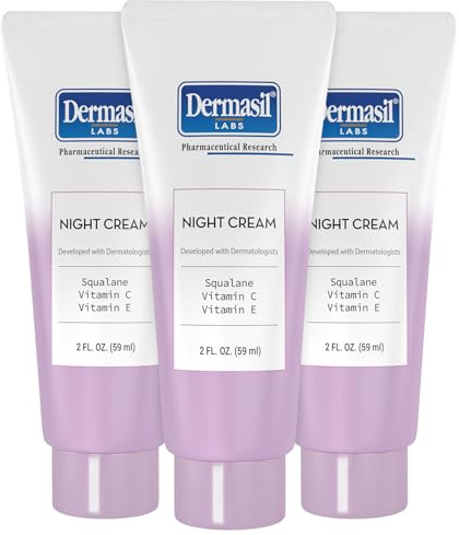 Dermasil Labs Oil Free Night Moisturizer Facial Cream 2 Fl Oz. by Dermasil