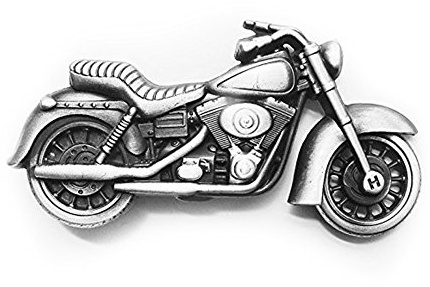 eeddoo® Gürtelschnalle - Motorrad - -Motorcycle - Biker Buckle (Buckle für Wechselgürtel für Damen und Herren | Belt Frauen Männer Oldschool Rockabilly Metall Gothic Wave Rock Biker Western Trucker)