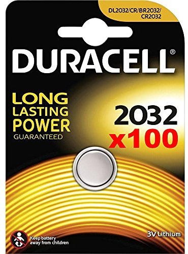 Duracell 2032 Lot de 100 piles lithium CR2032 DL2032 3V