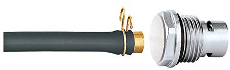 Caleffi 560000 Robinet vidange radiateur et chaudières, porte Gomme