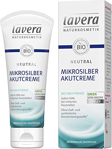 Lavera Akutcreme Neutral Mikrosilber mit Bio-Nachtkerze 3er Vorteilspack (3 x 75ml)