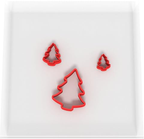 Mini/Tiny Christmas Tree Set of 3 Value Fondant Cutter 1.5CM + 2CM + 3CM