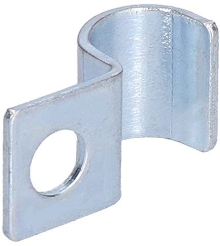 Befestigungsschelle, Einloch Rohrschellen, 20 Stück Verzinkter Edelstahl-Rohrhalter, Rohrschelle Für Ruuber-Ringe, Stahlrohre(14mm)