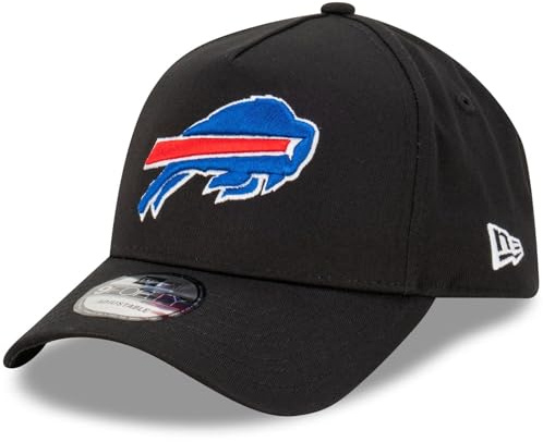 New Era NFL kepsar amerikansk fotboll keps böjd skärm justerbar 9Forty A-ram svart, Buffalo Bills #34597, one size