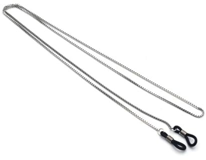 WUFANGBU Brillenkette Edelstahl-Brillen-Hängekette Für Herren Metallschnur Lesebrillenband Dekoration