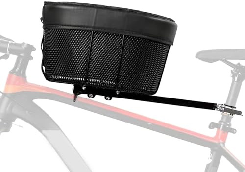 Abnehmbarer Fahrradkorb, Transportkorb für Haustiere – Picknicktasche mit Fahrrad, abnehmbarer Korb, faltbar und wasserdicht, vielseitig für kleine Haustiere