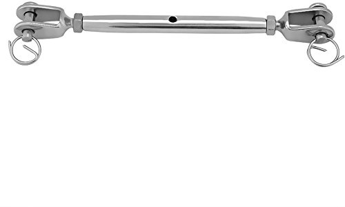 ❥❥Marine Stainless Steel Rigging Screw Closed Body Jaw Turnbuckle M8 for Boat Yacht – Premium Quality Fasteners for Adjusting Tension on Ropes Cables and Lines. (#03)