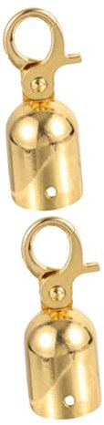 BUGUUYO 2pièces Crochet De Fin De Corde Acier Inoxydable Embout Stop Corde Réutilisable Pour Barrières Et Événements Accessoire De Sécurité Pour Isolation De Petite