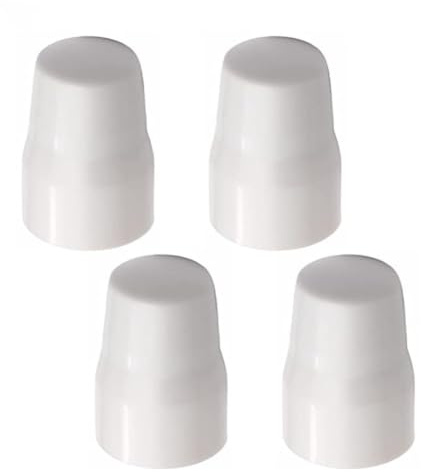 Home Plumbing Radiator Valve Covers 4-10pc White ABS Plastic Easy Push-Fit Replacement Covers Child Pet Safe(4pc)