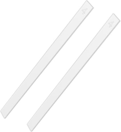 PRETYZOOM 2pièces Règle De Mesure Épaisseur Guides De Roulage Précis pour Pâtisserie Fondant Biscuits