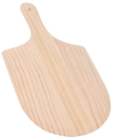 Cabilock Wooden Pizza Peel and Cutting Board Handle Pizza Serving for Meal Prep and Charcuterie Wooden Platter for Bread Cheese and Snacks