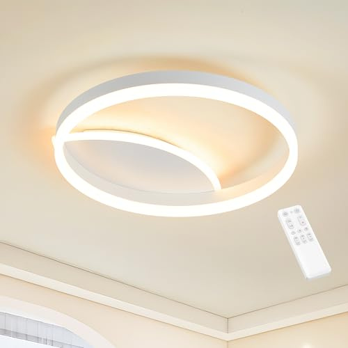 LED Deckenleuchte Dimmbar 3000K-6000K, Lampe Wohnzimmer 36W, 40 * 40 cm | Moderne LED Deckenleuchte für Schlafzimmer, Wohnzimmer, Kinderzimmer , Balkone