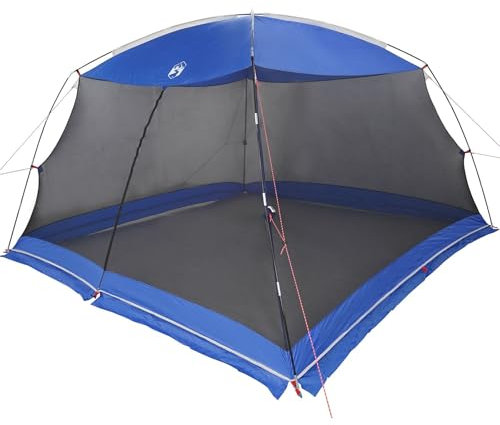 vidaXL Moskitonetz-Zelt mit Dach Azure Blau 380 x 380 x 225 cm, Gartenpavillon, moderner tragbarer Unterschlupf, Leichter Mückenschutz, UV-beständige Plane, wetterfester Schutz