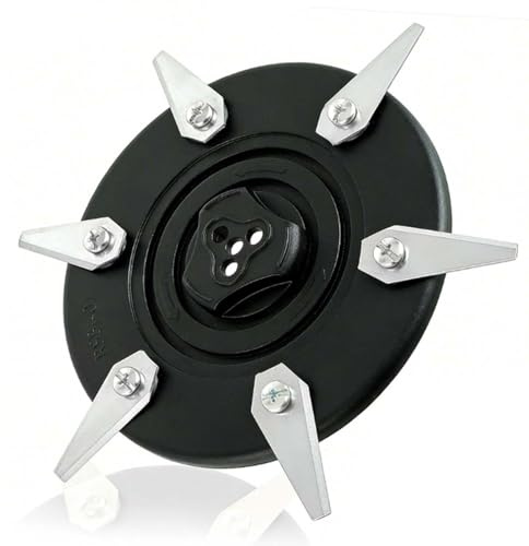 CDDCWZ Disco Lama + 6 Lame in Acciaio Inox | Compatibile con Bosch Indego XS300 S350 S400 S500 M700 S+350 S+400 S+500 M+700 Robot Rasaerba Disco Lama (Nero)