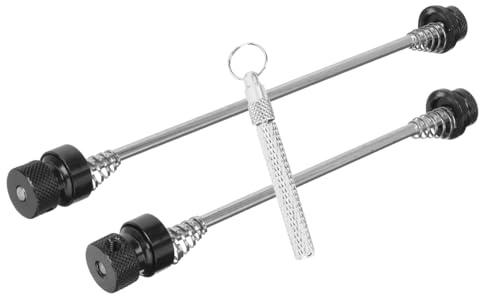 ROMISBABA Universeller Fahrrad Schnellspanner aus Metall mit Diebstahlschutz Stabiles Quick Release Skewer Geeignet für Vorder und Hinterrad Robustes Bike Zubehör für Mountainbikes und