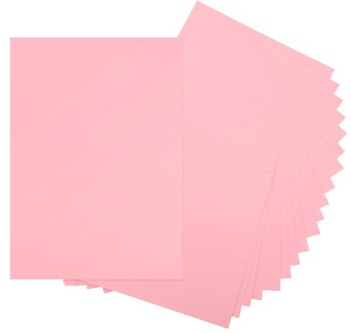 QUARKZMAN 20 Feuilles De Papier Cartonné Rose Clair 8.5 x 11 A4 Papier Épais 250gsm/170lb Carton En Gros Pour Imprimante DIY Scrapbook Menus Cartes Invitations Et Artisanat