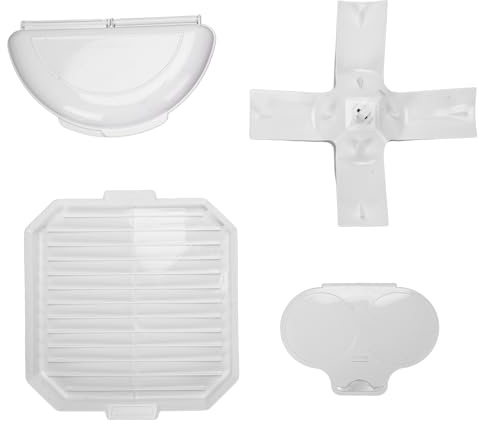 ANKROYU Juego de cocina para microondas, bandeja para tocino, cocina para huevos, estante para patatas PP, accesorios de cocina resistentes al calor para comidas, cocina familiar
