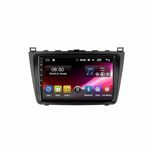 Gps-Navigator för Mazda 6 2007-2012 Trådlös Bärbar Biluppspelningsskärm för Apple Carplay Och Android Auto, Backkamera, Spegellänk, 8 Kärna 6G＋128G
