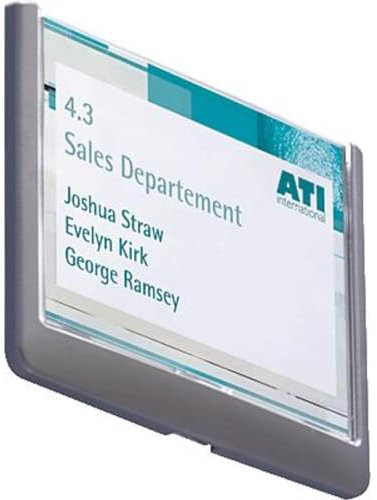 Durable Türschild Click Sign, 149 x 105,5 mm, zum Ankleben oder Anschrauben, graphit, 486137