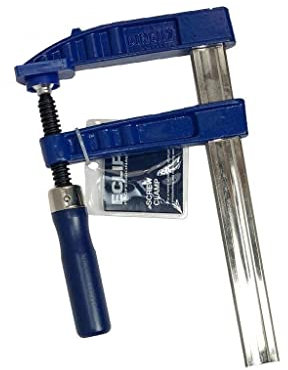 Eclipse Professional Tools EC-SCR8 120mm Depth Screw Clamp 200mm (8) Clamping Capacity, Blue and Silver