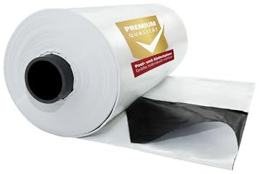 Premium Poolplane 4x8m, UV-beständig, reißfest, lichtdicht, wasserdicht, schwarz/weiß, algenfrei - Hochwertige Abdeckplane für Pool und Garten, Silofolie, Abdeckfolie, Gartenfolie, (Größe wählbar)