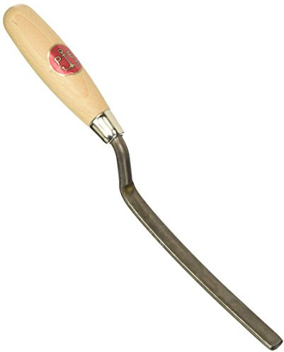 Llana para juntas a sección semirotonda. Con mango de madera.