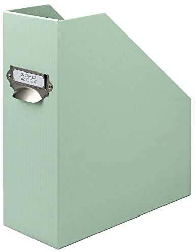 Rössler 1318452651 - S.O.H.O. Stehsammler für DIN A4, mit Griff und beschriftbarem Einsteckschild, 11,5 x 26 x 31,5 cm, Mint, 1 Stück