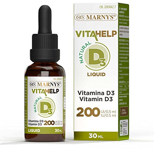 Marnys Vitamina D Líquida, Favoreciendo la Salud Ósea En Todas Las Edades, Botella con Pipeta 30 Ml 80 g