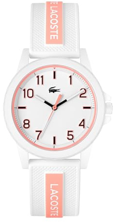 Lacoste Rider Kinderuhr Analog – Quarzuhr, Wasserdicht, Silikonarmband – Für Jungen und Mädchen