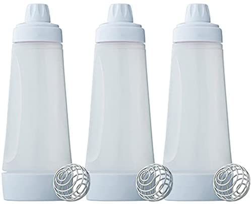 Pfannkuchen-Teigmixer und -spender, Teigspender, Teigmischerflasche, Pfannkuchen-Shaker, Flasche, Teigspender, Teigflasche (3 Stück)