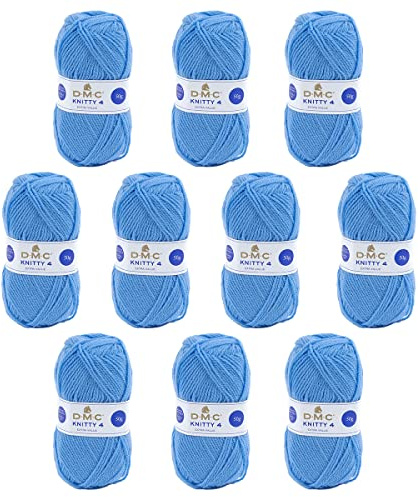 DMC - Set da 10 gomitoli - Filato per maglia Knitty 4 | 50 g - 140 m