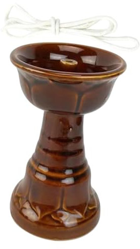 IWOWHERO Vintage Keramik Öllampe Petroleumlampe Mit Docht Für Innenbereich Tempel Tischdekoration Langlebig Sicher