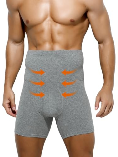 Casey Kevin Culotte Gainante Ventre Plat Homme Boxer Taille Haute Gainant Amincissant sous-vêtements Sport Body Shaper
