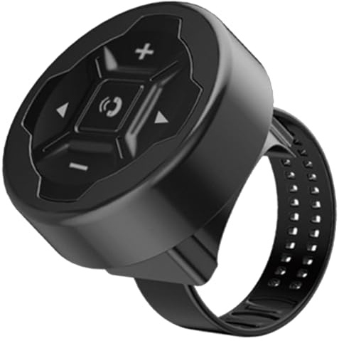 Lckiioy Télécommande sans Intelligente Universelle Étanche Bluetooth 5.3 pour Casque Écouteur Moto Vélo Guidon