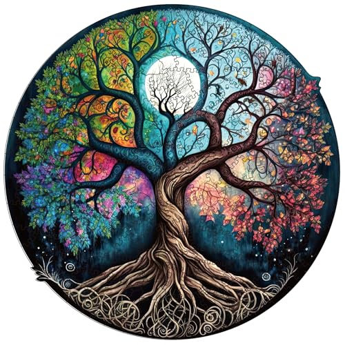 Holzpuzzle Erwachsene, 200 Teile Holzpuzzle Tiere füR Erwachsene und Kinder, Einzigartiges Tierform Puzzle, Unregelmäßige und einzigartige Rätsel, Geschenke zur Heimdekoration