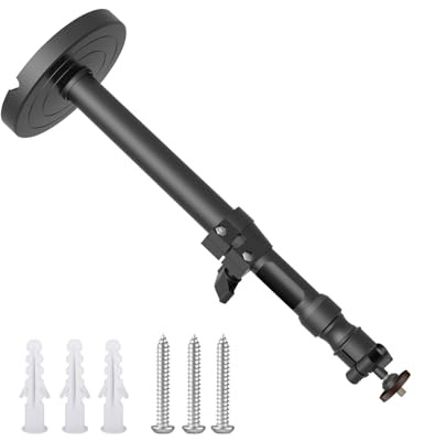Zenlir Flexible Projector Ceiling Mount Easy Installation 360°Rotation 180°Tilt Small Projector Hanger Holds Safe Load 5KG