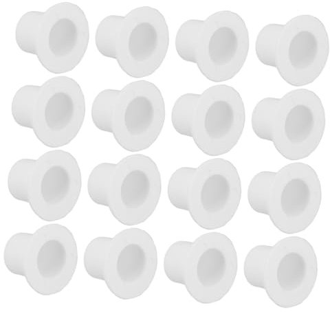 ifundom 40stücke Teiliges Weiße Mini Top Hats Aus Kunststoff Kleine Hüte Für Bastelprojekte Vielseitige Weihnachtsdeko-Accessoires Leichte Mini Clownhüte Für Party Heimdekoration