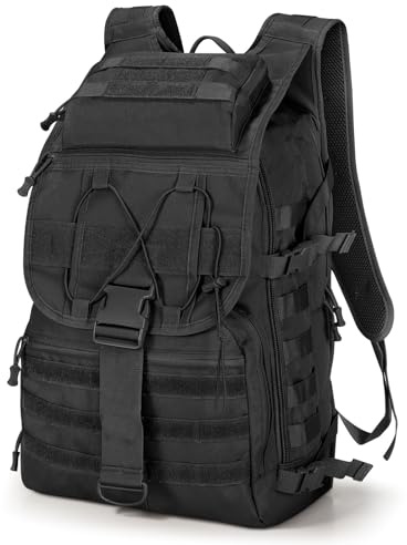 SHANNA Expandable Storage 35L/50L Military Tactical Backpacks, Trekking Hiking Molle Army Survival Equipment Backpacks Waterproof Rucksack for Camping Fishing Travelling Climbing Outdoor Sports Gym