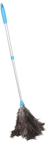 Ciieeo Limpiador Ventilador Reutilizable Telescópico Plumero Herramienta Quitar Polvo Techo Quitapolvo Cortinas Cepillo Limpiar Respiraderos