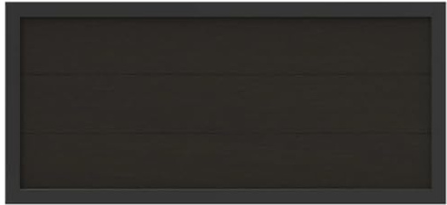 HORI Rahmenzaun WPC Sichtschutz Stecksystem Zaun Garten Gartenzaun Lamellenzaun Windschutz Zaunelemente - 180 x 90 cm - Anthrazit