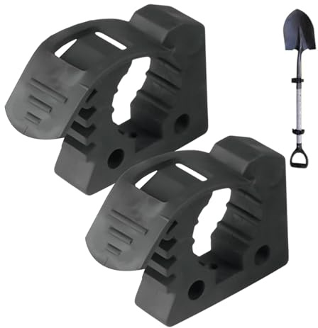 Quick Clamps, Terry Clips, Van Racking Accessories | Bar Clamp Rubber Clamping Mount | Fire Extinguisher Holder Off Road Tool Grip, Shovel Adjustable for Cars Trucks Tractors Trailers, 2 pcsc