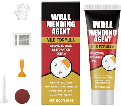Fix Stick White, Seamless Restoration, 1set, Drywall Patch Repair Kit With Scraper, Plaster Dent Repair Kit, Efficient Surfaces Restoration, For Cabinet, Ceiling, Baseboard, Furniture, Bathroom Door
