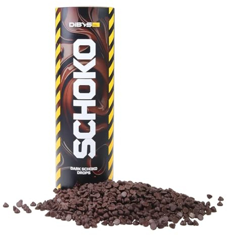 DIBYS Belgische Schokodrops 900g - Zartbitter Schokolade für Schokobrunnen und Fondue - Perfekt als Kuvertüre Zartbitter - Belgische Schokolade zum Schmelzen - Kochschokolade