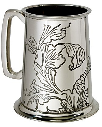 Wentworth en étain Motif d'acanthe en étain 1 Pinte Chope