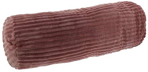 Gözze - Kuschelige Kissenrolle in Cord Optik, Ideal als Nackenstütze, 70 x 22 cm - Altrosa