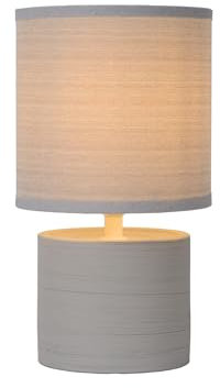 LUCIDE GREASBY - Lampe de table - Ø 14 cm - 1xE14 - Gris