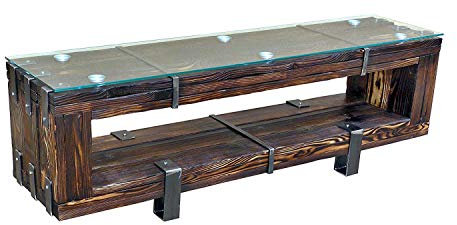 CHYRKA® Lowboard HiFi Massivholz TV Board BORYSLAW LEMBERG DROHOBYCZ Fernsehschrank Fernsehtisch TV Schrank (200 cm, BORYSLAW)