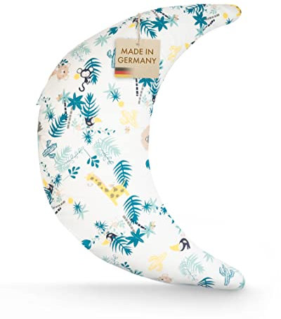 pic Bear Stillkissen - Stillmond - hochwertiges Lesekissen - anschmiegsames Lagerungskissen aus Baumwolle - Bauchstützkissen - Jungle