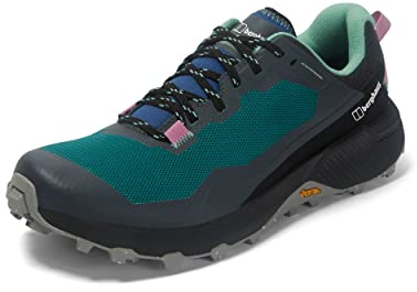 Berghaus Women's Revolute Active Hiking Trail Shoes | Comfortable | Walking Boots, Strl/Gypin/Dplak/Lim/Cyc/Djdgn, 5.5
